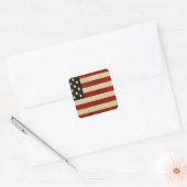 Amerikaanse vlag Red White en Blue Pride Vierkante Sticker (Envelop)