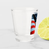 Amerikaanse vlag: Red White en Blue Shot Glas (Links)
