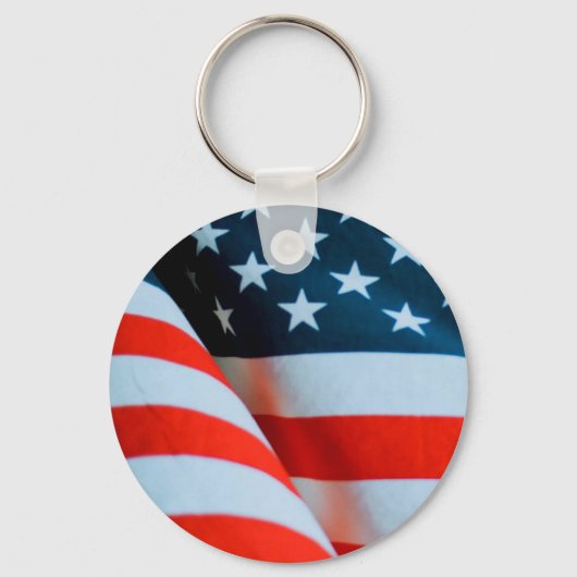 Amerikaanse vlag: Red White en Blue Sleutelhanger (Voorkant)