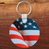 Amerikaanse vlag: Red White en Blue Sleutelhanger (Voorkant)