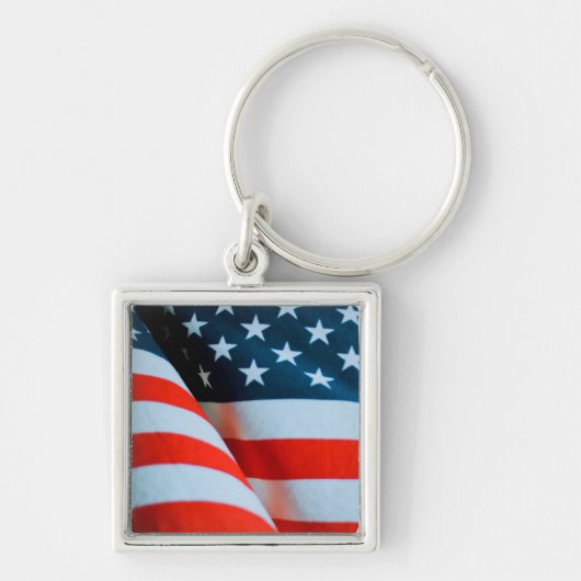 Amerikaanse vlag: Red White en Blue Sleutelhanger (Voorkant)