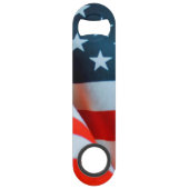 Amerikaanse vlag: Red White en Blue Speed Flessenopener (Voorkant)