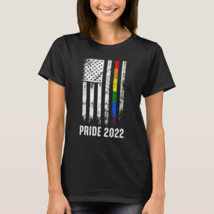 Amerikaanse vlag Regenboog Usa Gay Lgbetq Lgbt Pri T-shirt