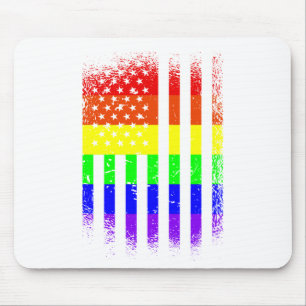amerikaanse vlag regenbooglgbt muismat