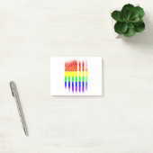 amerikaanse vlag regenbooglgbt post-it® notes (Kantoor)