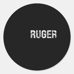  Amerikaanse vlag Retro Ruger Verenigde Staten Fam Ronde Sticker
