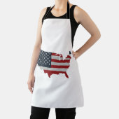 Amerikaanse vlag Retro Schort (Insitu)