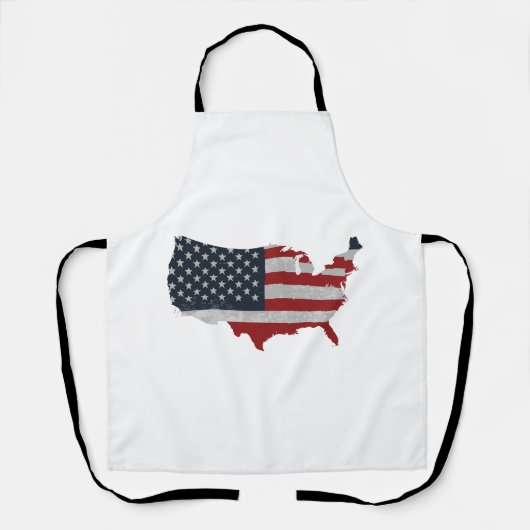 Amerikaanse vlag Retro Schort (Voorkant)
