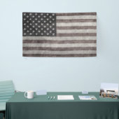 Amerikaanse vlag,  retro stijl met canvastextuur spandoek (Beurs)