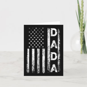 Amerikaanse vlag retro vaders dag 4 juli grappig kaart