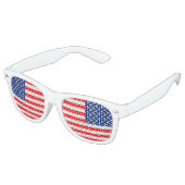 Amerikaanse vlag retro zonnebril (Gekanteld)