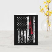 Amerikaanse vlag Rifle Antler  Deer Hunting Hu Kaart (Gele Bloem)