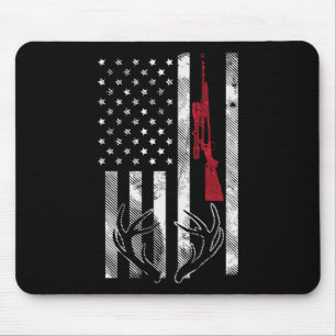 Amerikaanse vlag Rifle Antler  Deer Hunting Hu Muismat
