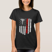 Amerikaanse vlag Rn Registe voor de eerstelijnszor T-shirt (Voorkant)