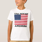 Amerikaanse vlag Rocks T-shirt (Voorkant)