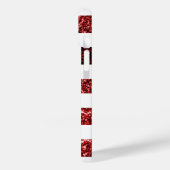 Amerikaanse vlag rode blauwe muggen monogram Case-Mate iPhone case (Achterkant / Links)