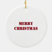 Amerikaanse vlag rode blauwe muggen monogram keramisch ornament (Achterkant)