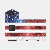 Amerikaanse vlag rode blauwe muggen zweet 16 bedankdoosjes (Uitgevouwen)