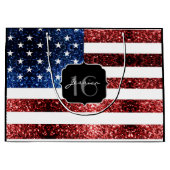 Amerikaanse vlag rode blauwe muggen zweet 16 large cadeautasje (Voorkant)