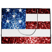 Amerikaanse vlag rode blauwe muggen zweet 16 large cadeautasje (Achterkant)