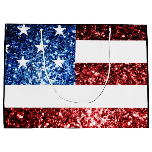 Amerikaanse vlag rode blauwe muggen zweet 16 large cadeautasje (Achterkant)