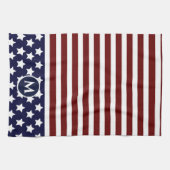 Amerikaanse vlag rode blauwe streep vlag theedoek (Horizontaal)