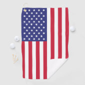 Amerikaanse vlag rode, blauwe strepen met rode Ame Golfhanddoek (Insitu)