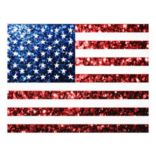 Amerikaanse vlag rode en blauwe muggen flyer
