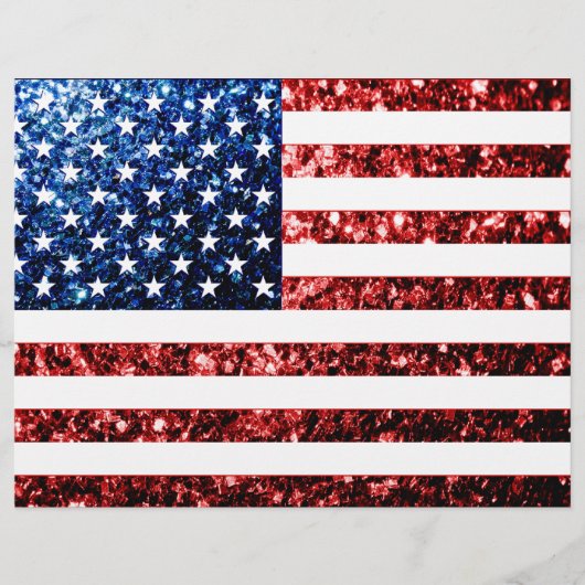 Amerikaanse vlag rode en blauwe muggen flyer (Voorkant)