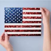 Amerikaanse vlag rode en blauwe muggen flyer (Hand)