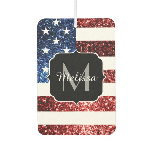 Amerikaanse vlag rode en blauwe muggenzifters luchtverfrisser (Voorkant)