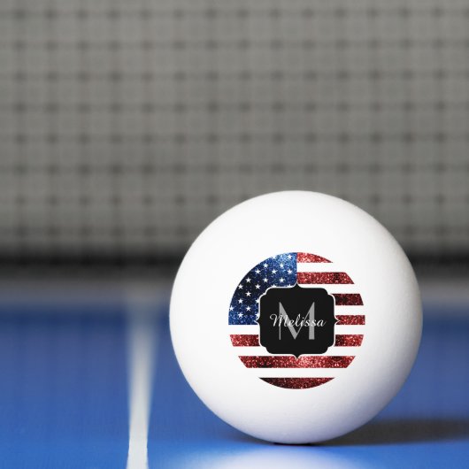 Amerikaanse vlag rode en blauwe muggenzifters pingpongbal (Net)