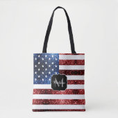 Amerikaanse vlag rode en blauwe muggenzifters tote bag (Voorkant)