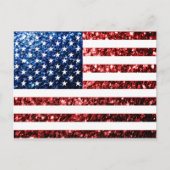 Amerikaanse vlag rode snuitjes briefkaart (Voorkant)