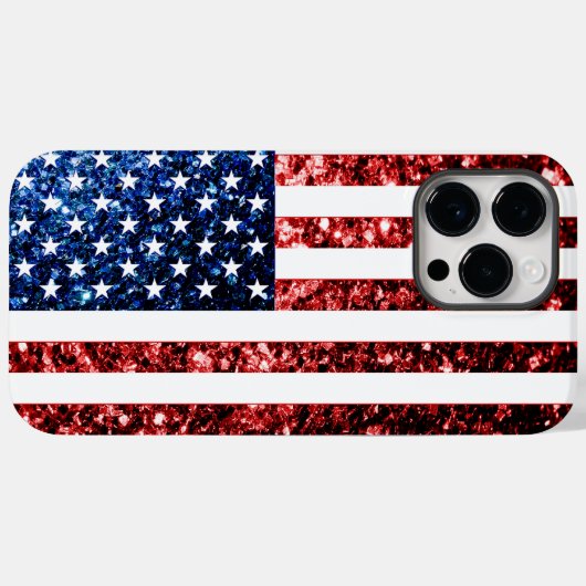 Amerikaanse vlag rode snuitjes Case-Mate iPhone case (Achterkant (horizontaal))