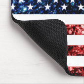 Amerikaanse vlag rode snuitjes muismat (Hoek)