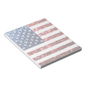 Amerikaanse vlag rode snuitjes notitieblok (Schuin)
