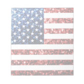Amerikaanse vlag rode snuitjes notitieblok (Voorkant)