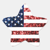 Amerikaanse vlag rode snuitjes ster sticker (Voorkant)
