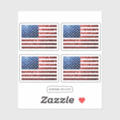 Amerikaanse vlag rode snuitjes sticker (Vel)