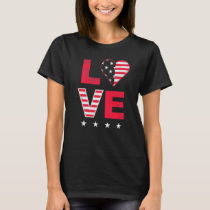 Amerikaanse vlag: Rode witte blauwe klauw 4 jul T-shirt