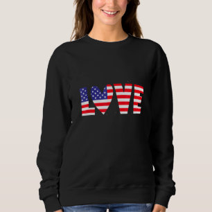 Amerikaanse vlag: Rode witte blauwe klauw 4 jul Trui