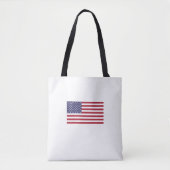 Amerikaanse vlag rode witte blauwe patriottische c tote bag (Voorkant)