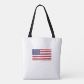 Amerikaanse vlag rode witte blauwe patriottische c tote bag (Achterkant)