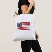 Amerikaanse vlag rode witte blauwe patriottische c tote bag (Dichtbij)