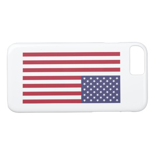 Amerikaanse vlag rode witte blauwe patriottische i Case-Mate iPhone case (Achterkant (Horizontaal))
