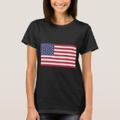 Amerikaanse vlag rode witte blauwe patriottische z t-shirt (Voorkant)
