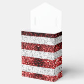 Amerikaanse vlag rode witte blauwe sparken glitter bedankdoosjes (Geopend)