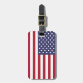 Amerikaanse vlag rode witte blauwpatriottische Ame Bagagelabel (Voorkant verticaal)