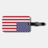 Amerikaanse vlag rode witte blauwpatriottische Ame Bagagelabel (Achterkant horizontaal)